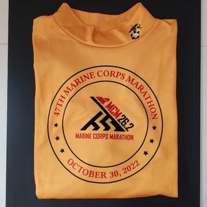 Marine Corps Marathon MCM 2022 Gold Race Finisher Shirt - Medium